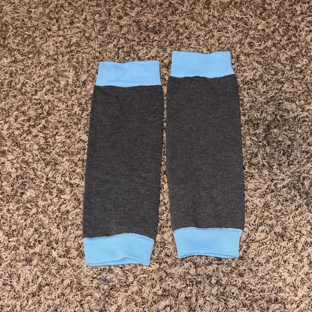 Unisex Under Armour Gray and Light Blue Leg Warmers